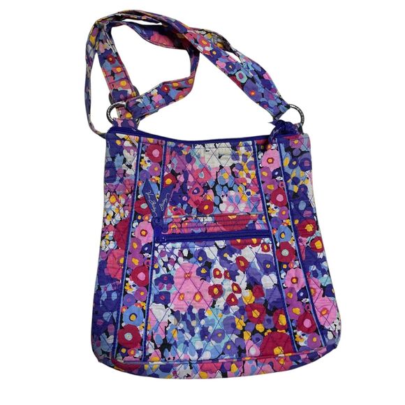 Vera Bradley Handbags - Vera Bradley Cross Body Floral Cotton Adjustable Strap Handbag